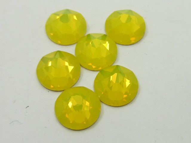 1 Gross 16ss YELLOW OPAL FLATBACK European Rhinestones